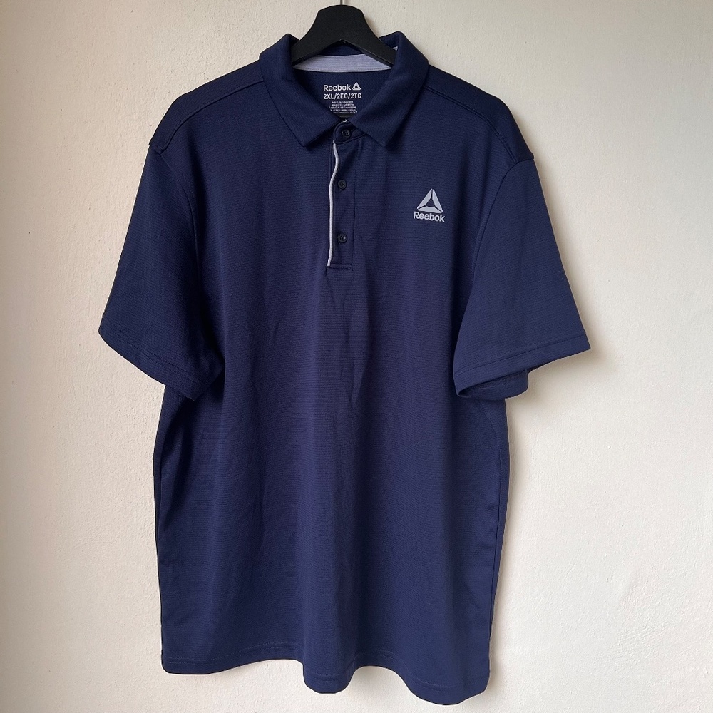 Reebok Mens Performance Ace Polo Shirt Size 2XL Blue